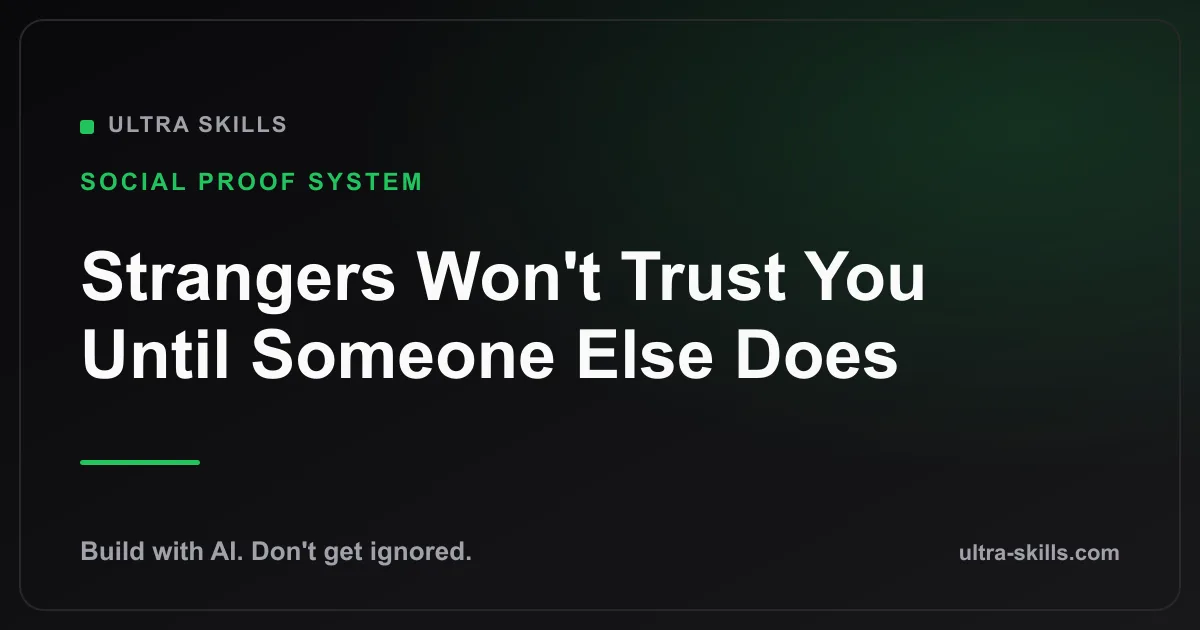 Strangers Won't Trust Your App Until Someone Else Does First