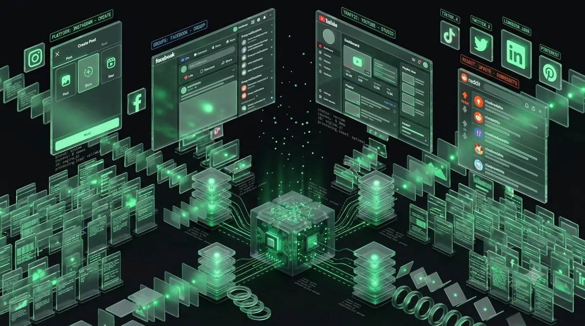 AI engine creating content, images and video